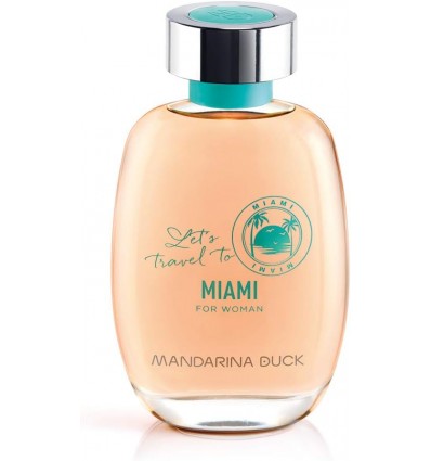 MANDARINA DUCK LET´S TRAVEL TO MIAMI FOR WOMAN EDT 100 ml SIN CAJA