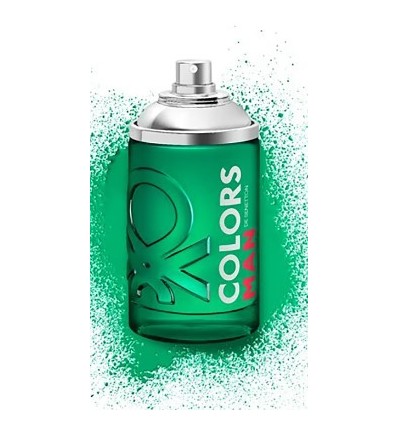 UNITED COLORS OF BENETTON GREEN MAN EDT 100 ml SPRAY SIN CAJA SIN TAPÓN