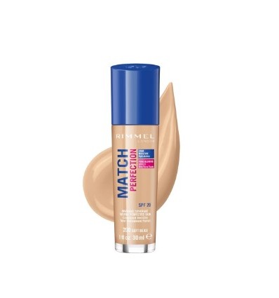 Rimmel Match Perfection foundation Spf 20 N 200 Soft Beige 30ml