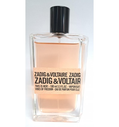 ZADIG & VOLTAIRE THIS IS HER! VIBES OF FREEDOM EDP 100 ml SPRAY SIN CAJA