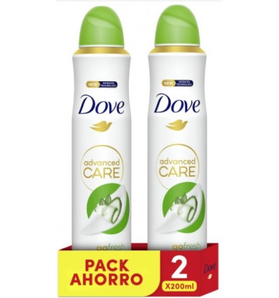 DOVE GO FRESH DEO SPRAY PEPINO PACK AHORRO 2 X 200 ml