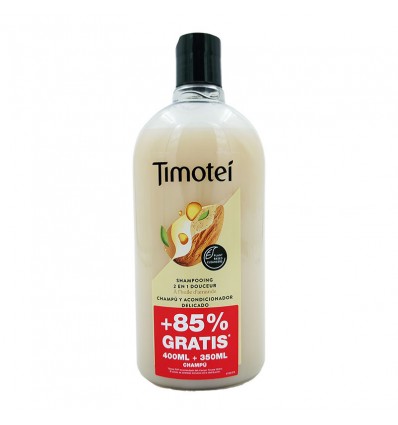 TIMOTEI CHAMPÚ 2 EN 1 ALMENDRAS 400 + 350 ml