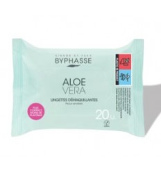 BYPHASSE TOALLITAS DESMAQ. 20 Uds. ALOE VERA P/ SENSIBLES