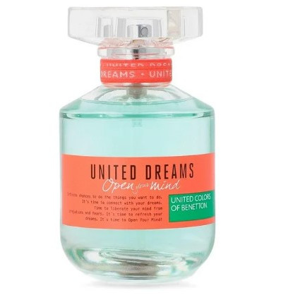 BENETTON UNITED DREAMS OPEN YOUR MIND EDT 80 ml SPRAY FOR HER SIN CAJA