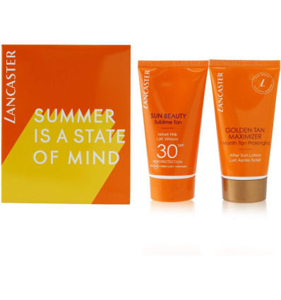 LANCASTER SET SUN BEAUTY LECHE SPF 30 50 ml + GOLDEN TAN MAXIMIZER AFTER SUN 50 ml