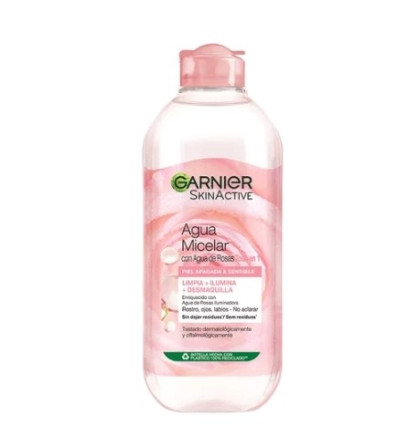 GARNIER AGUA MICELAR PIEL APAGADA & SENSIBLE 400 ml