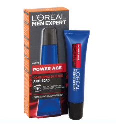 LOREAL MEN EXPERT POWER AGE CONTORNO DE OJOS ANTIEDAD CON ÁCIDO HIALURÓNICO 15 ml