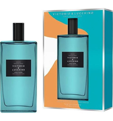 VICTORIO & LUCCHINO AGUAS MASCULINAS AZUL CAPRI EDICIÓN LIMITADA EDT 150 ml SPRAY