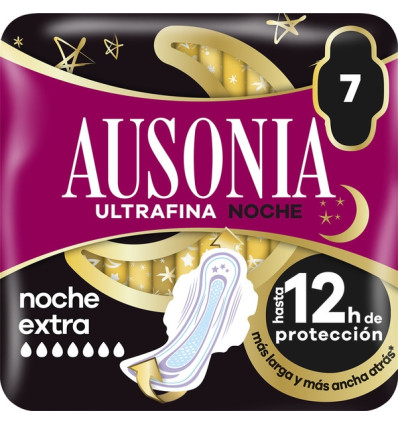 AUSONIA ULTRAFINA NOCHE EXTRA 7 COMPRESAS