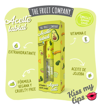 THE FRUIT COMPANY ACEITE LABIAL AGUACATE 3.6 ml