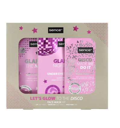 SENCE LET´S GLOW TO THE DISCO KIT MASCARILLAS FACIALES