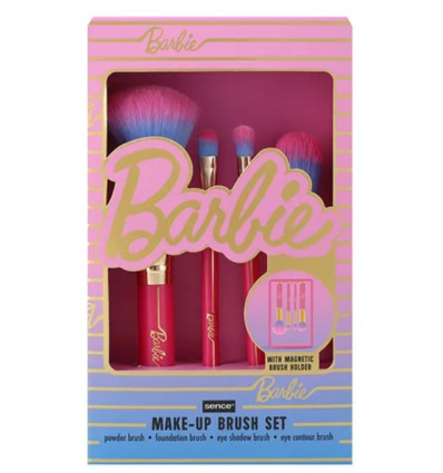 BARBIE MAKE UP SET DE BROCHAS