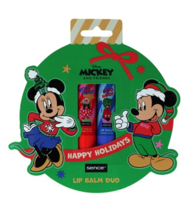 SENCE DISNEY MICKEY HAPPY HOLIDAYS DUPLO BÁLSAMOS LABIALES 2 X 4.3 g