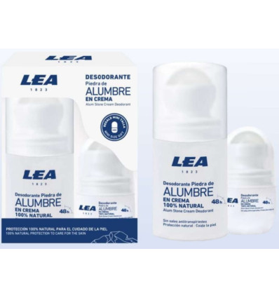 LEA DESODORANTE PIEDRA DE ALUMBRE EN CREMA 50 ml + 20 ml