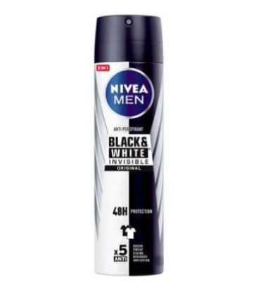 NIVEA MEN DEO SPRAY INVISIBLE BLACK&WHITE 200 ml