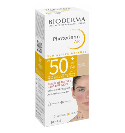 BIODERMA PHOTODERM AR CREMA ANTIENROJECIMIENTO SPF 50 NATURAL 30 ml