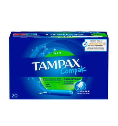 TAMPAX COMPAK SUPER 20 unidades