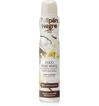 TULIPAN NEGRO COCO PURE WHITE DEO SPRAY 200 ml