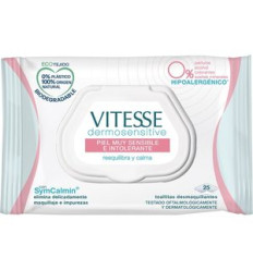 VITESSE DERMOSENSITIVE TOALLITAS PIEL MUY SENSIBLE E INTOLERANTE 25 unidades