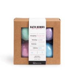 IDC BATH BOMBS PURE ENERGY BOX MULTI COLOR 4 X 70 g R 99508