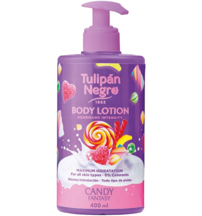 TULIPAN NEGRO CANDY FANTASY BODY LOTION 400 ml CON DOSIFICADOR