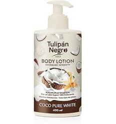 TULIPAN NEGRO BODY LOTION COCO PURE WHITE 400 ml CON DOSIFICADOR