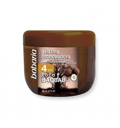 BABARIA GELATINA BRONCEADORA SPF 4 COCO BAOBAB 200 ml