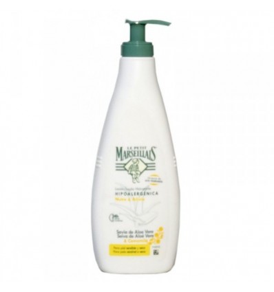 LE PETIT MARSEILLAIS LOCIÓN HIDRATANTE HIPOALERGÉNICA SAVIA DE ALOE VERA & CAMOMILA NUTRE & ALIVIA 400 ml