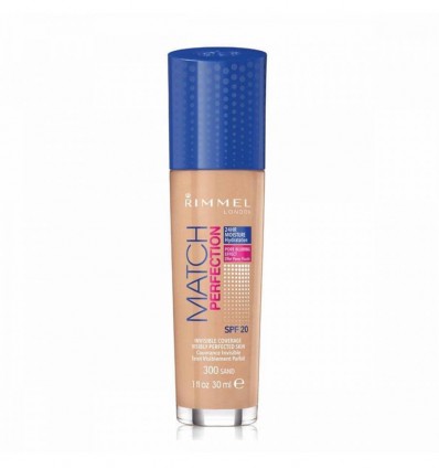 RIMMEL MATCH PERFECTION SPF 20 300 SAND MAQUILLAJE FLUIDO 30 ML