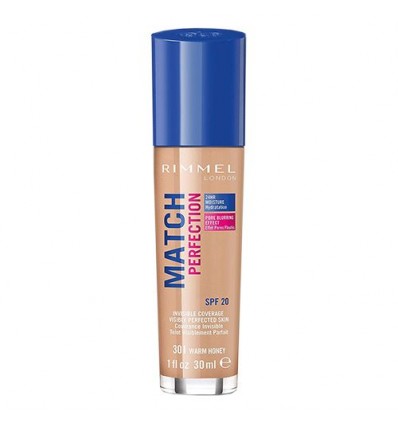 RIMMEL MATCH PERFECTION 301 WARM HONEY MAQUILLAJE FLUIDO 30 ml